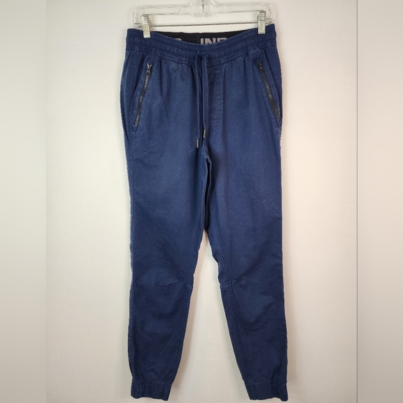 Under Armor Men's Navy Blue Jogger Zip Pockets Pants Drawstring Closure, sz MD - Picture 1 of 10